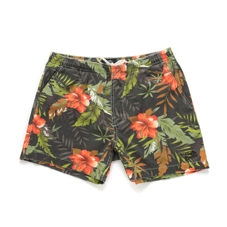 Rugby Floral Short // Black (XS)