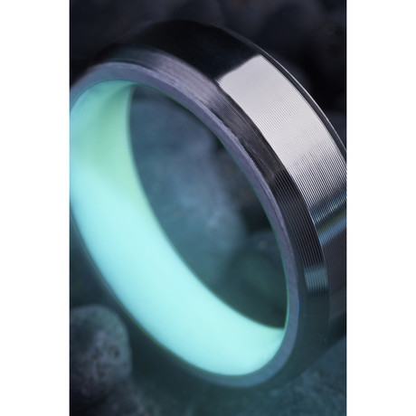 T1 Titanium Glow Ring // Aqua (4)