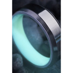 T1 Titanium Glow Ring // Aqua (5)