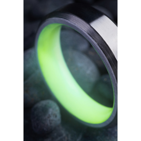 T1 Titanium Glow Ring // Green (4)