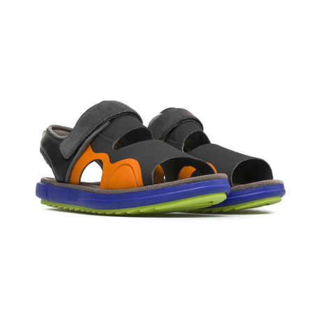 Marges Sport Sandal // Black + Blue + Orange (Euro: 39)