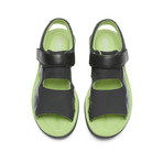 Marges Sport Sandal // Black + Grey + Lime (Euro: 43)