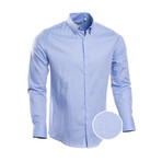 Cabrera Plain Slim Fit Dress Shirt // Maya Blue (M)