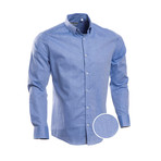 Solid Slim Fit Dress Shirt // Cornflower Blue (XL)