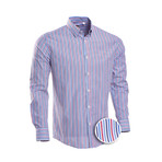 Lang Striped Slim Fit Dress Shirt // Multicolor (2XL)