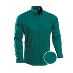 Slim Fit Dress Shirt // Green (L)