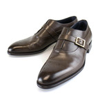 Good Year Welt Leather Cross Strap Shoes // Brown (US: 7)