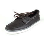 Ermenegildo Zegna // Leather Casual Boat Shoes // Brown (US: 5)