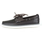 Ermenegildo Zegna // Leather Casual Boat Shoes // Brown (US: 5)