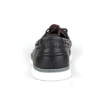Ermenegildo Zegna // Leather Casual Boat Shoes // Brown (US: 7.5)