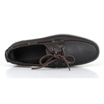 Ermenegildo Zegna // Leather Casual Boat Shoes // Brown (US: 10)