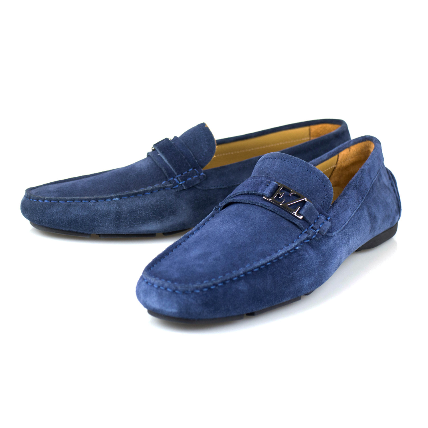 Suede Leather Driver Moccasins // Blue (US: 7) - Luxury Fashion - Touch ...