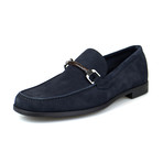 Suede Leather Loafers // Blue (US: 7)