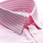 McCarty Striped Slim Fit Dress Shirt // Pink (L)