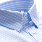 Merritt Striped Slim Fit Dress Shirt // Blue (2XL)