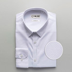 Solid Slim Fit Dress Shirt // White (S)