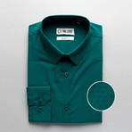 Slim Fit Dress Shirt // Green (S)