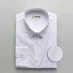 Hawkins Patterned Slim Fit Dress Shirt // White (2XL)