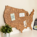 United States Cork Map