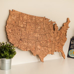 United States Cork Map