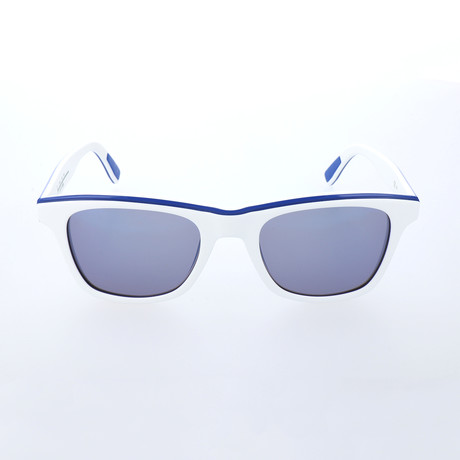 Dominic Sunglasses // White + Blue