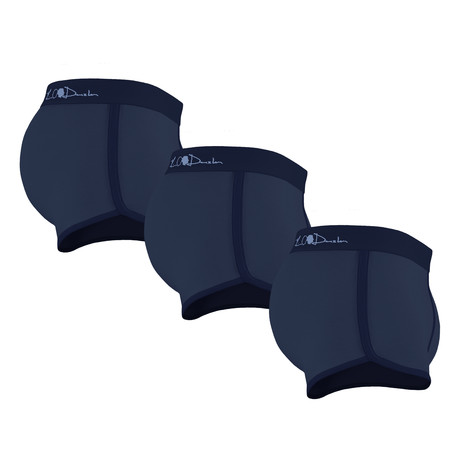 Boxer Briefs // Navy Blue // Pack of 3 (S)