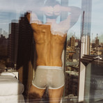 Boxer Briefs // White + Grey (XL)