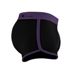 Boxer Briefs // Black + Purple (XL)