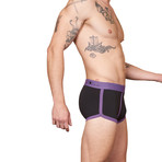 Boxer Briefs // Black + Purple (XL)