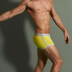 Boxer Briefs // Yellow + Light Grey (M)