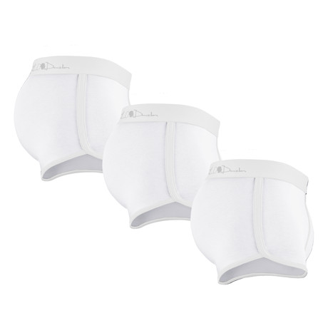 Boxer Briefs // Classic White // Pack of 3 (S)