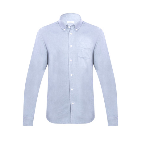 Merino Wool Lounge Shirt // Blue (XS)