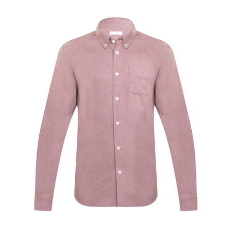 Merino Wool Lounge Shirt // Terracotta (XS)