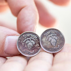 25 Pruta Coin Cufflink