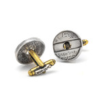 Asimon Coin Telephone Token Cufflink