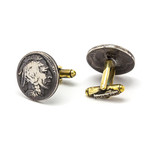 Buffalo Nickel Cufflink