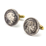 Buffalo Nickel Cufflink