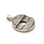 Old Israeli Telephone Token Coin Necklace