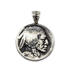 Buffalo Nickel Coin Pendant Necklace