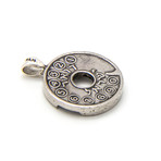 Old Israeli Telephone Token Coin Necklace