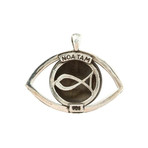 Israel Lion in Eye Coin Necklace