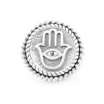 Hamsa Medallion + Fleur de Lis Ring (5)