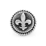 White Lily + Fleur de Lis Ring (6)