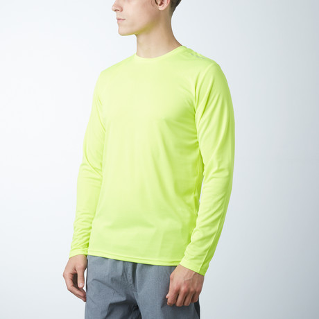 Hydrolite Technology Long Sleeve Tee // Yellow-Green (XS)