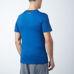 V-Neck Jersey Short Sleeve Tee // Blue (M)