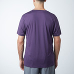 Four Way Stretch Short Sleeve T-Shirt // Purple (XS)