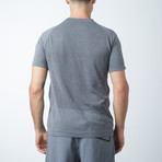 Mesh Panel Short Sleeve T-Shirt // Medium Gray (M)