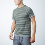 Army Striped Illusion Tee // Green (XS)