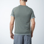 Army Striped Illusion Tee // Green (XS)