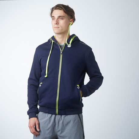 Speaker Hoodie // Blue (XS)